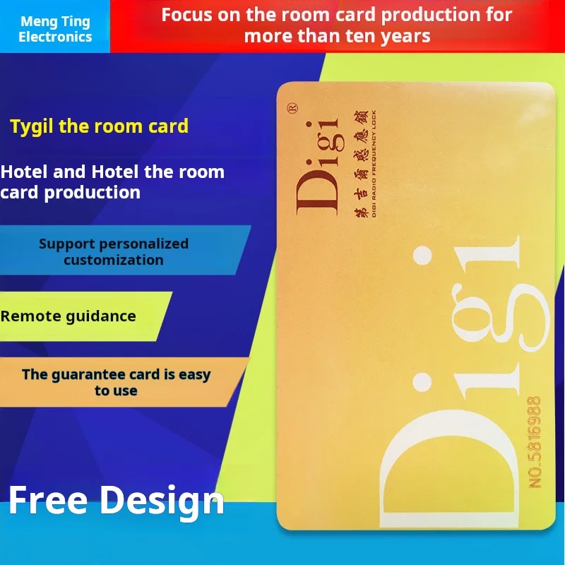 Tygil /digi Hotel Smart Proximity Door Lock The Room Customized Hotel Door Authorization Number