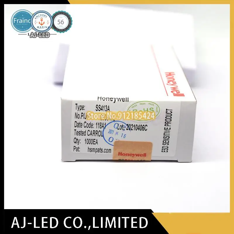 10 unids/lote SS413A Sensor magnético Bipolar interruptor de elemento Hall TO-92 marca: 413A/13A