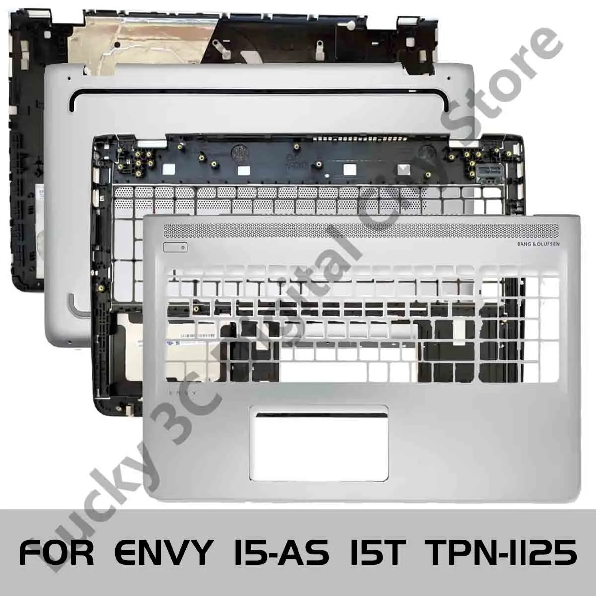 New Laptop Cover For HP ENVY 15-AS 15T TPN-I125 Bottom Case Silver D Shell 857800-001