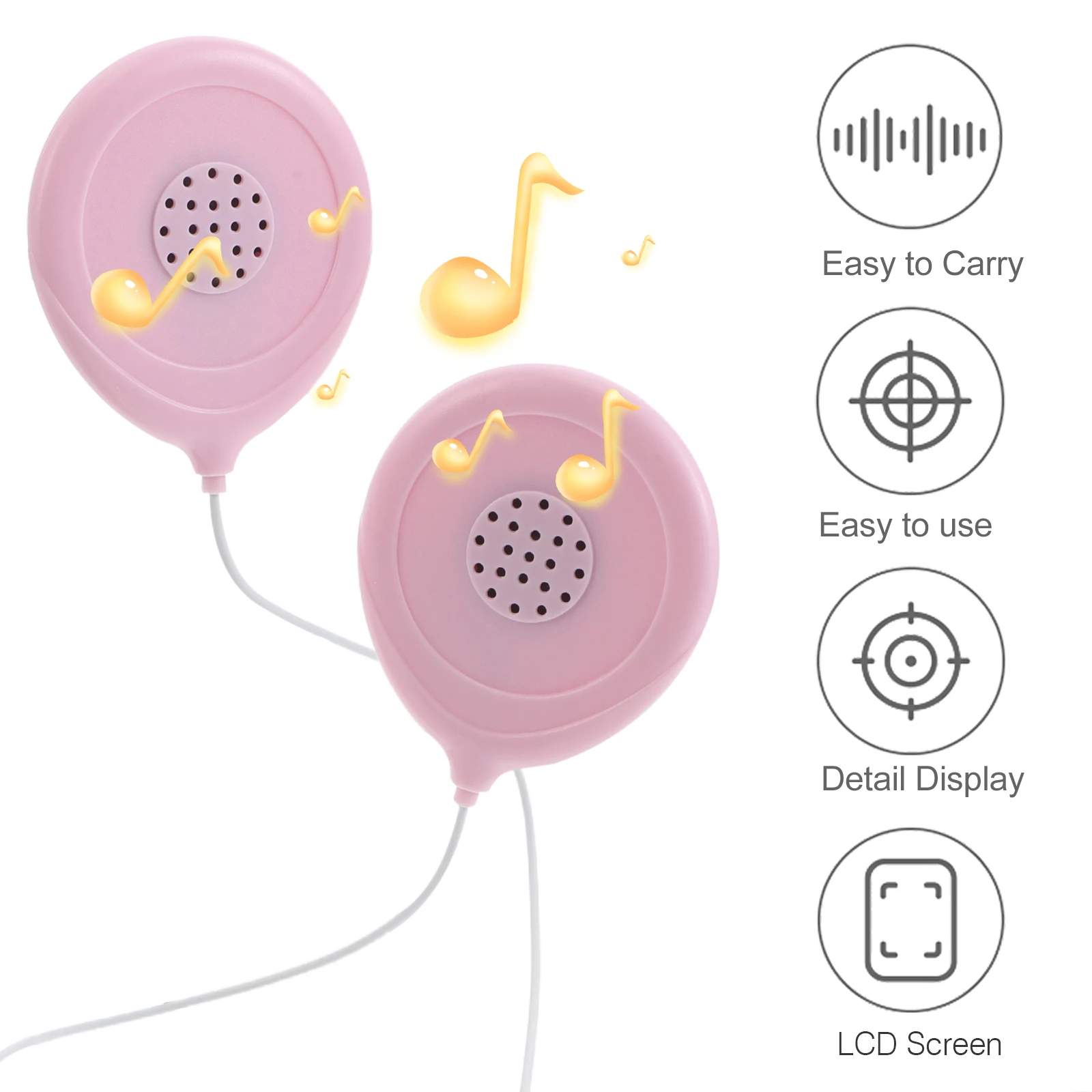 Prenatal Music Player Fetal Headphones Maternal Sound Amplifiers Pregnancy Belly Speakers Intellectual Development