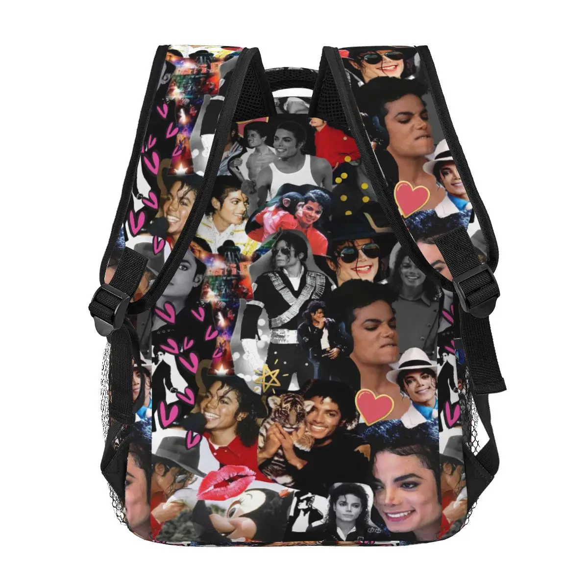 Imagem -04 - Michael Jackson Mochila para Meninas Meninos Viagem Mochila Mochilas para Bolsa Escolar Adolescente