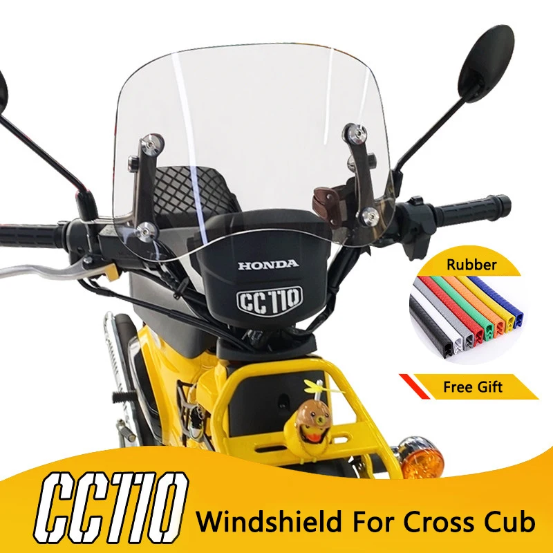

Motorcycle Screen Windshield Windscreen For Honda Cross Cub 110 CC110 CC 110 2023-2026