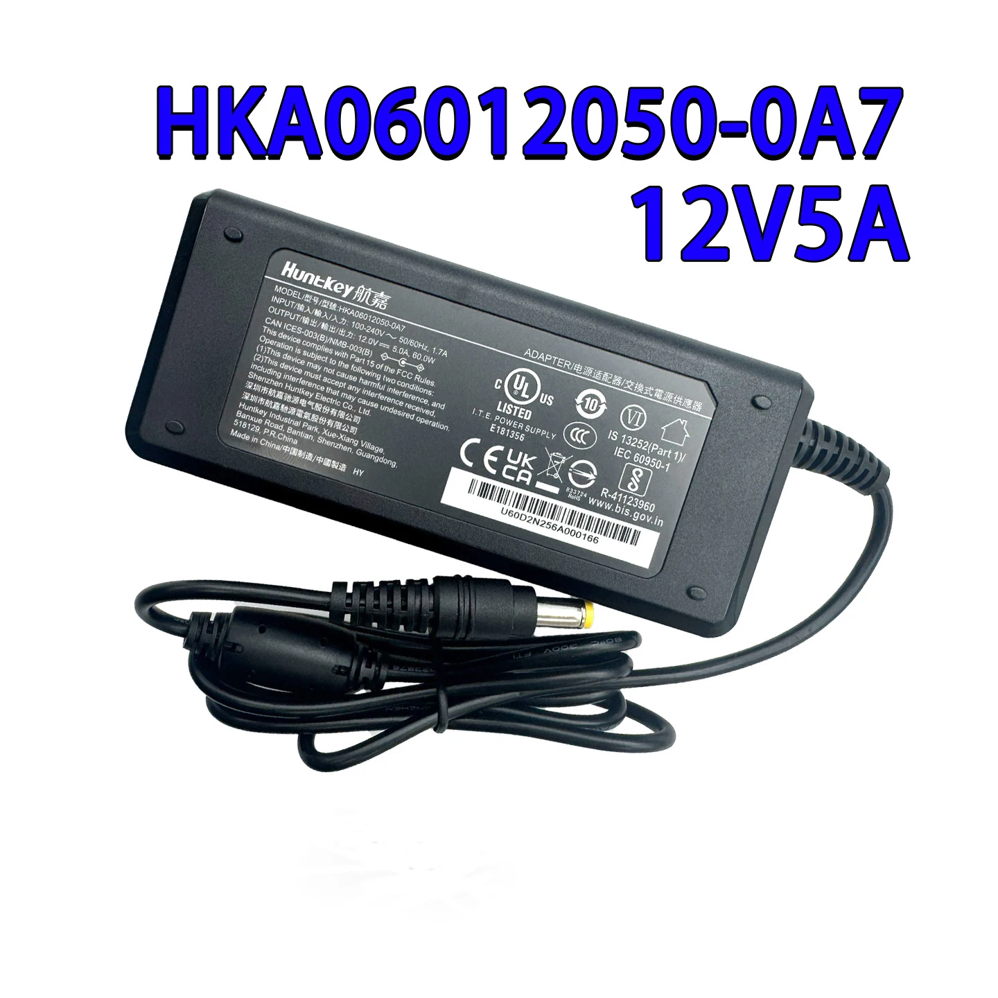 

Hangjia HKA06012050-0A7 Desktop Power Adapter 12V 5A All-in-One Monitor Industrial Adapter for Computer Equipment