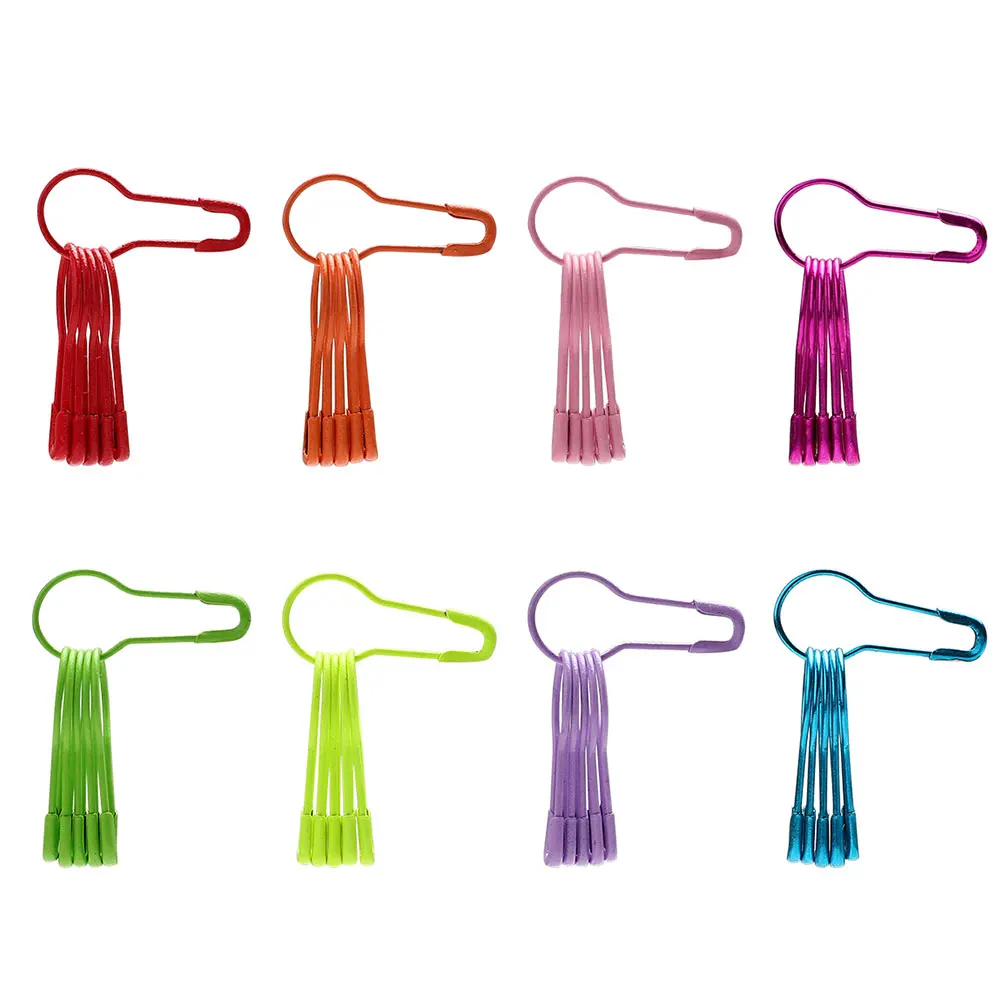 

500Pcs Gourd Brooch Creative Stylish Clothes Tag Clip Bright Color Hanging Tag Rope Pin Decorative Safety Pin for Clothing