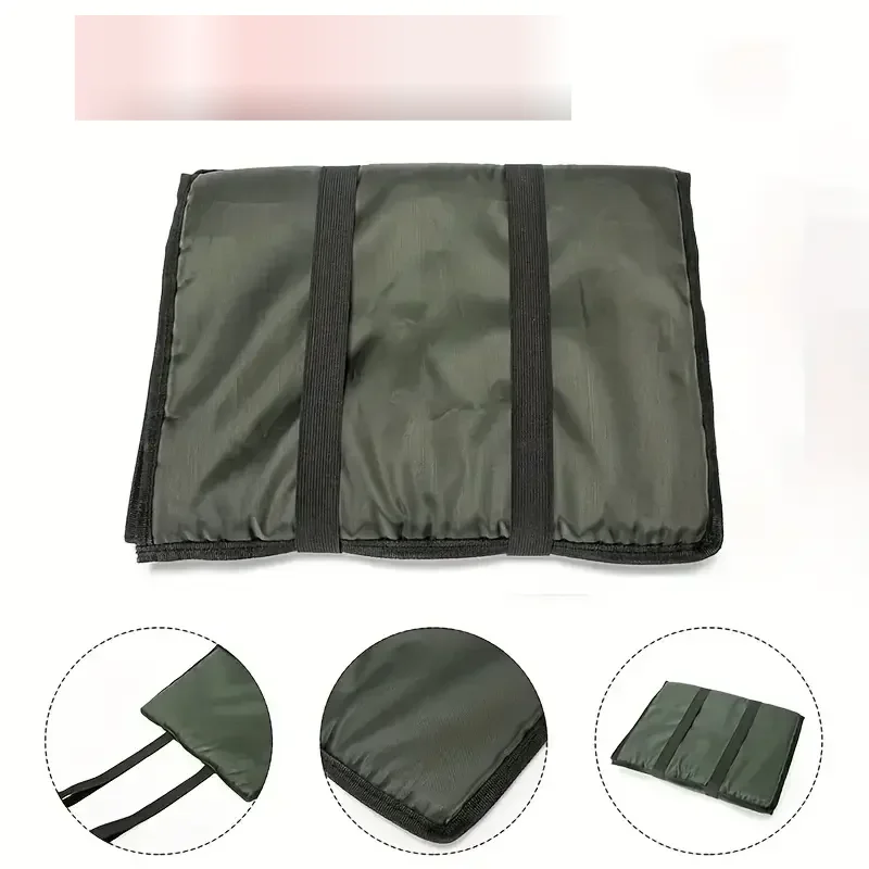 

Foldable Three-Layer Carp Unhooking Pad - 80.01x35.0 cm, Green Sponge Fish Protection Mat for Outdoor Fishing, Safeguards Big Fi