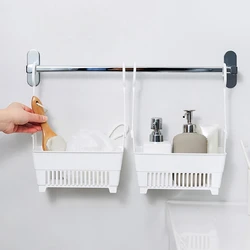 Sundries Hanging Basket Storage Drain Bag Shower Baskets with Hook Makeup for Kitchen Bathroom