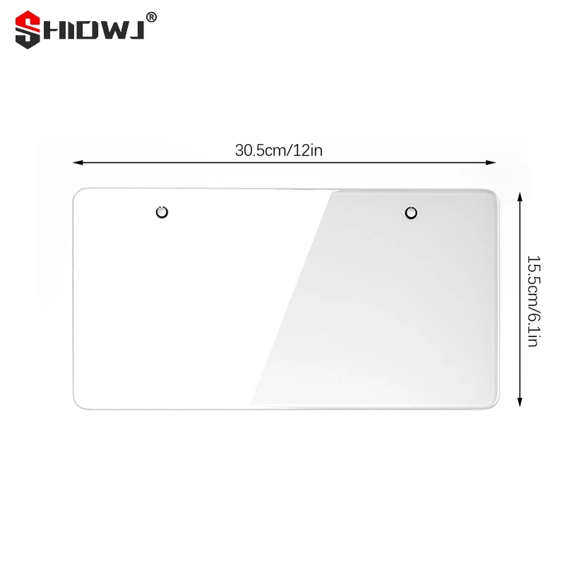 Clear Anti-Speed Red Light Toll Camera Stopper Plate Photo License Protective Cover Plate Frame Reflective Holder Decoration