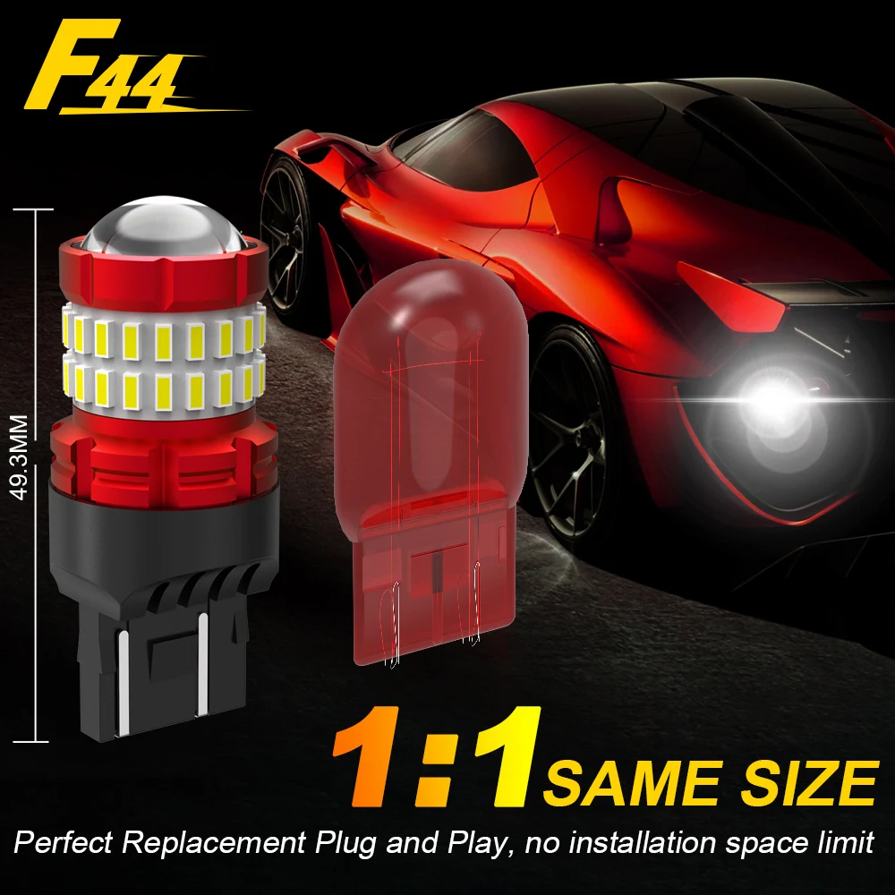 BMTxms 2x Car LED Light P21W 1156 BA15S 1157 P21/5W BAY15D T20 W21W 3157 P27 5W Auto Brake Lamp Reversing Daytime Running Lights