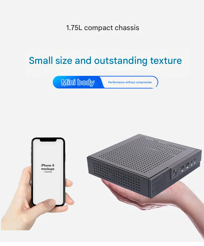 عرض مزدوج 12/13th مع VGA 6USB3.0 WIFI6 كمبيوتر صغير لسطح المكتب لمحطة المكتب الذكية #3