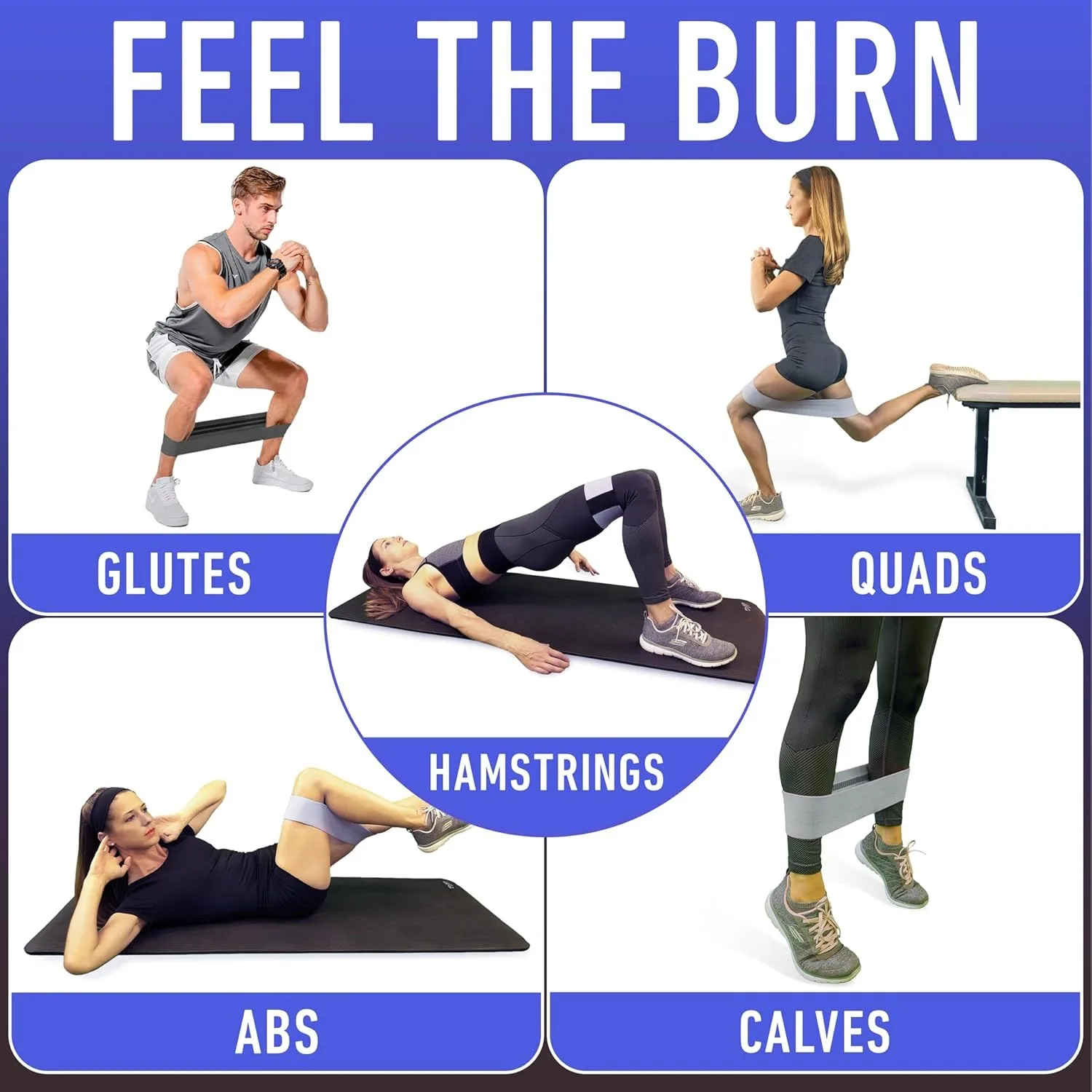 สายรัดความต้านทาน, สายรัดออกกำลังกายผ้าสำหรับผู้หญิงและผู้ชาย, สายรัดต้านทานบูตี้ผ้า, สายรัดสควอทหนาสำหรับก้น/ขา/ต้นขา