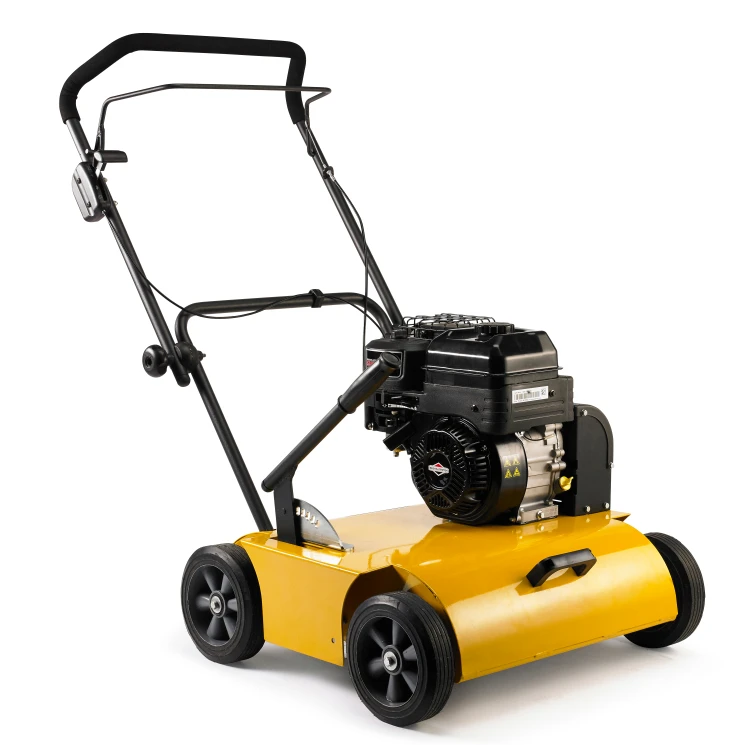 สภาพใหม่ Hand Push Lawn Scarifier Scarifying Machine เครื่องมือทําสวน