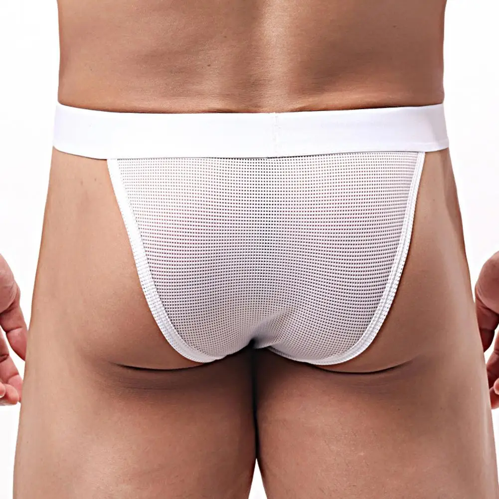 Casual Wear Sports Activities Quick Dry Briefs Sexy Men's Panties Lightweight Breathable Men's Underwear Sexy S White