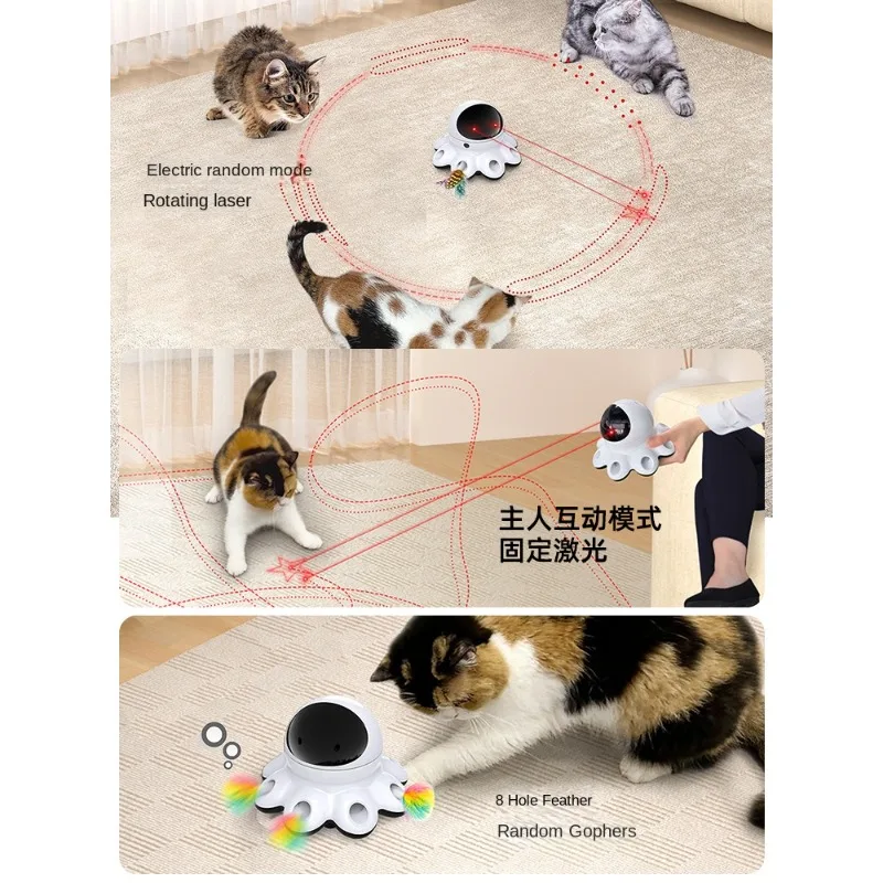 Cat Toy Electric Self-Hi Relieving Stuffy Artifact Rotating Laser Pen Automatic