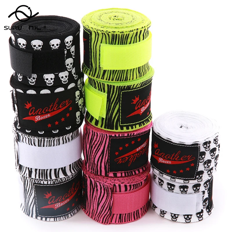 1 paio Kick Boxing Wraps Bandage uomo donna bambini Sanda Taekwondo Muay Thai Hand Wraps Guantes De Boxeo MMA cinturini da polso attrezzatura