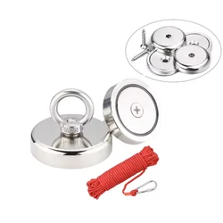 Super Strong Fishing Magnets Neodymium Magnet Hook Magnet With Countersunk Hole Eyebolt Magnetic Hooks Neodymium Search Magnet