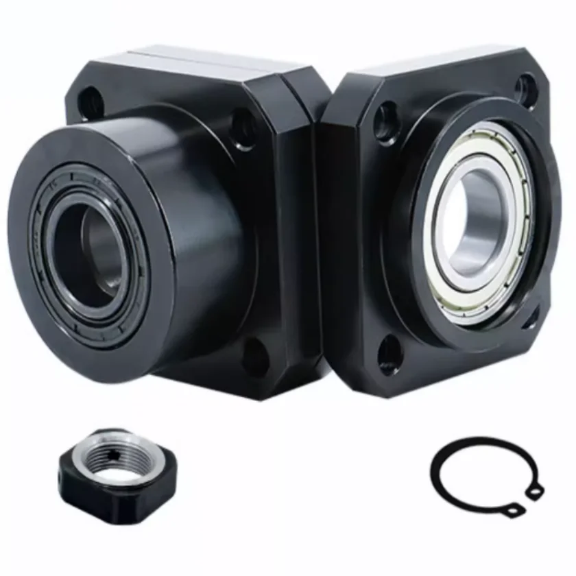 FK10 FF10 Screw Support Bracket Fixed Bracket For Ball Screw SFU1205/SFU1605 Lead Screw Support With Fixed Bearing Housing