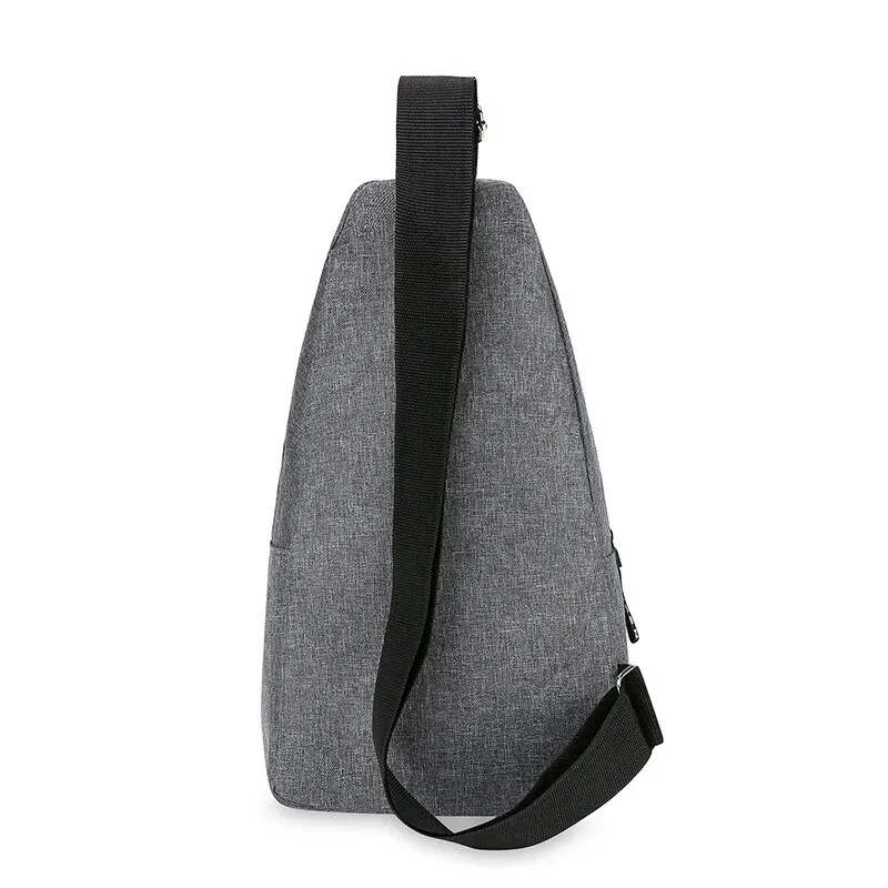 Bolsa tiracolo de um ombro para homens, bolsa peito de grande capacidade, moda esporte ao ar livre e lazer, grande capacidade