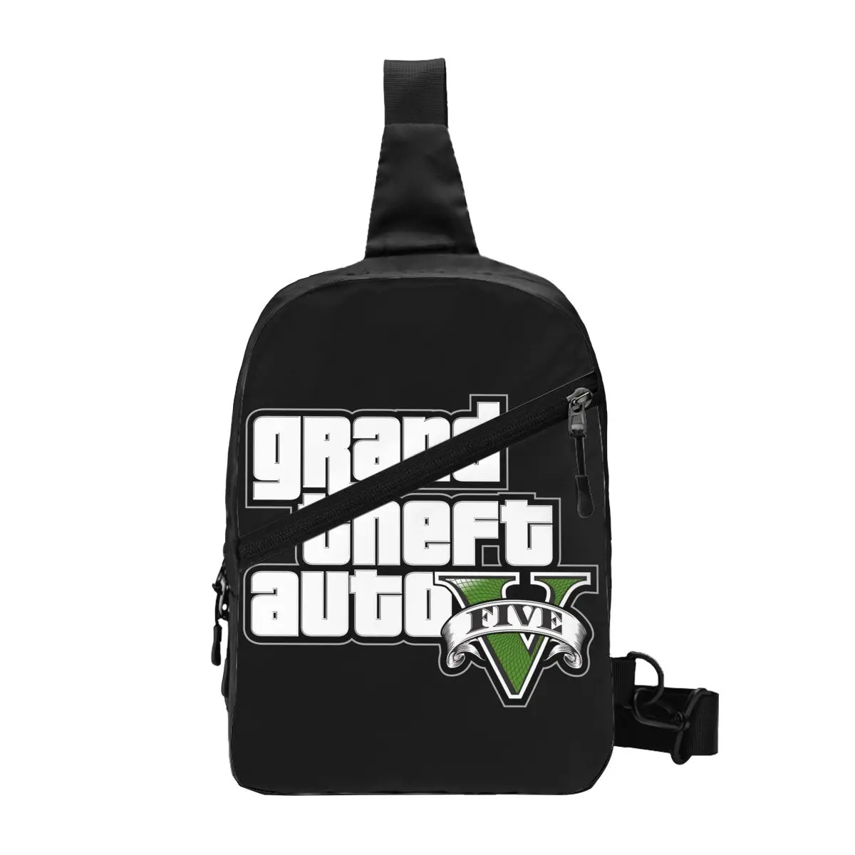 Adventure Game Sling Crossbody Chest Bag Men Cool GTA Adventure Game Shoulder Backpack for Travel Cycling