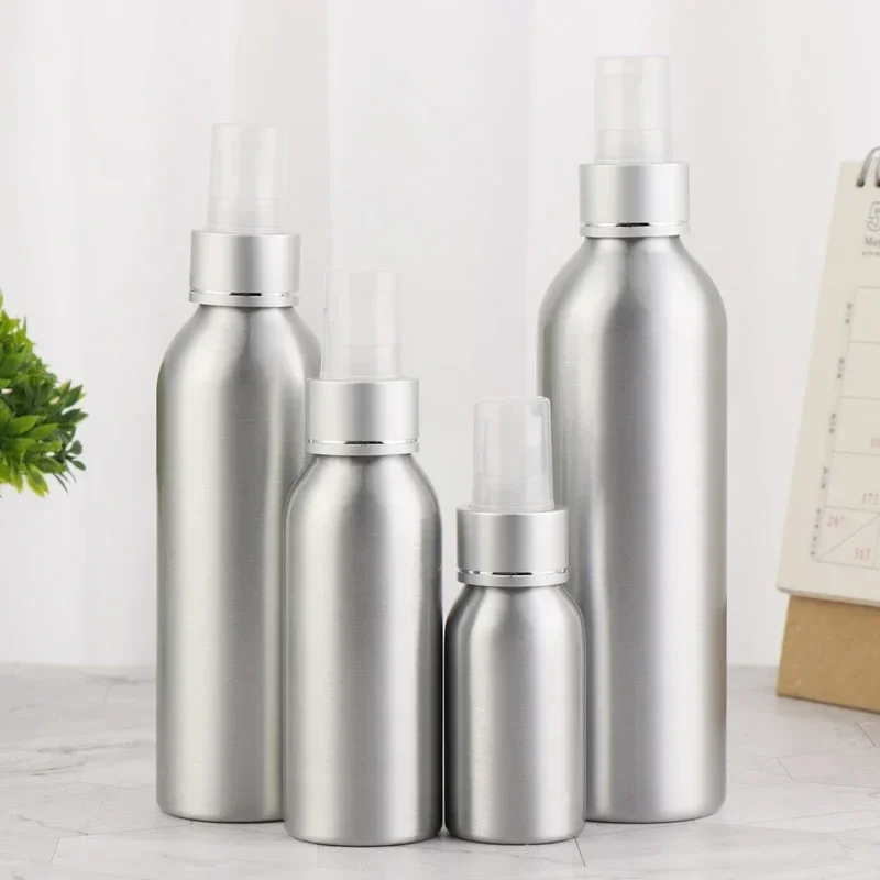 30ml/50ml/100ml/120ml/150ml/250ml Aluminum Empty Spray Bottle Mini Travel Refillable Perfume Cosmetic Container Sprayer Atomizer