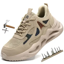 Scarpe antinfortunistiche leggere uomo donna scarpe da lavoro puntale in acciaio stivali da lavoro Sneakers uomo donna scarpe traspiranti scarpe da costruzione