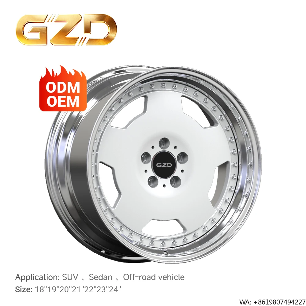 

GZD Cheap Price Two Piece Wheels off Road Rims High Quality Pickup & Suv Wheels 5x112 Alloys for Wheels Forged