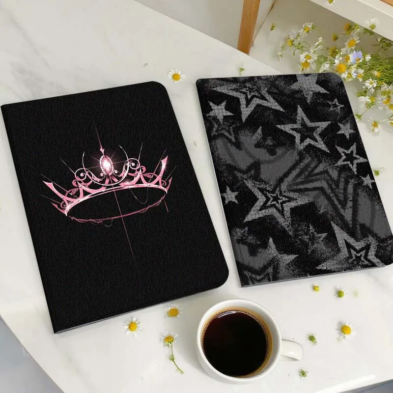 

Pink Crown Decoration Gift Tablet Case For Huawei Honor MatePad MediaPad Air 5 6 7 11 V6 V7 V8 V9 X9 X8 T10 T10s C5e T5