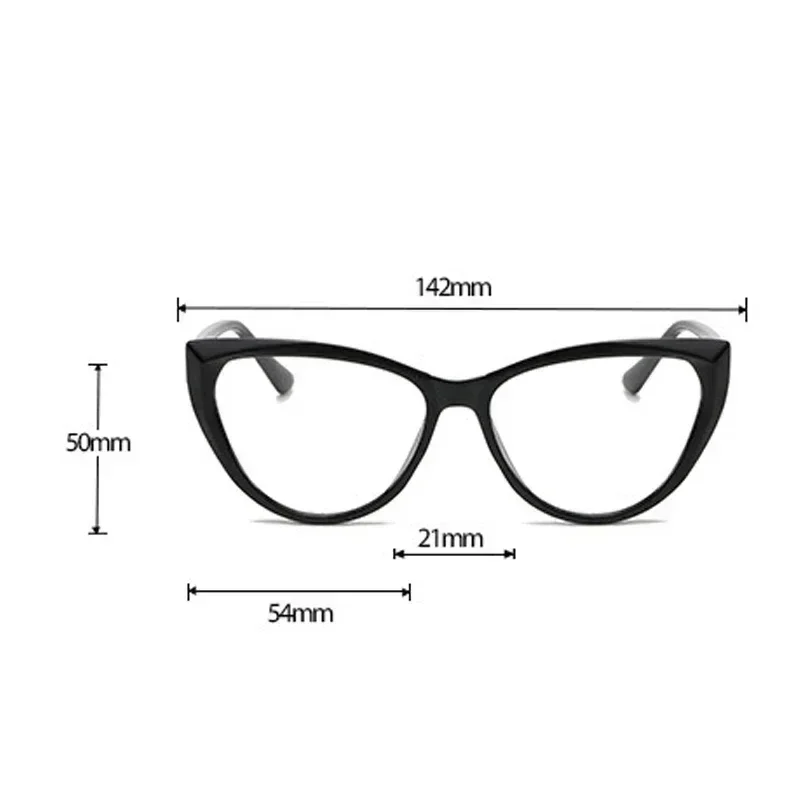 Women Fashion Cat Eye Myopia Glasses Trendy New Clear Lens Eyeglasses for Men Ladies Retro Minus Diopter Eyewear 0-1.0-4.0