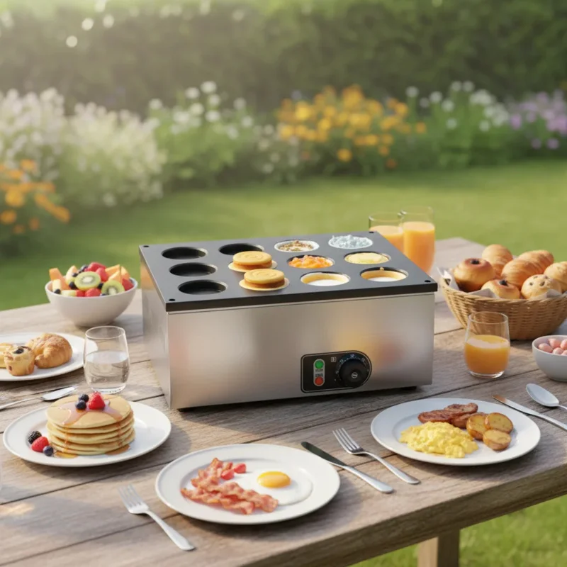 

Birui Commercial Red Bean Cake Machine Electric Heating High Large Capacity 12 Stainless Steel Mobile Stall Equipment