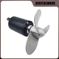 DIY electric boat playing nest pull net outboard motor propeller hanging paddle machine rubber boat 12V underwater motor propell