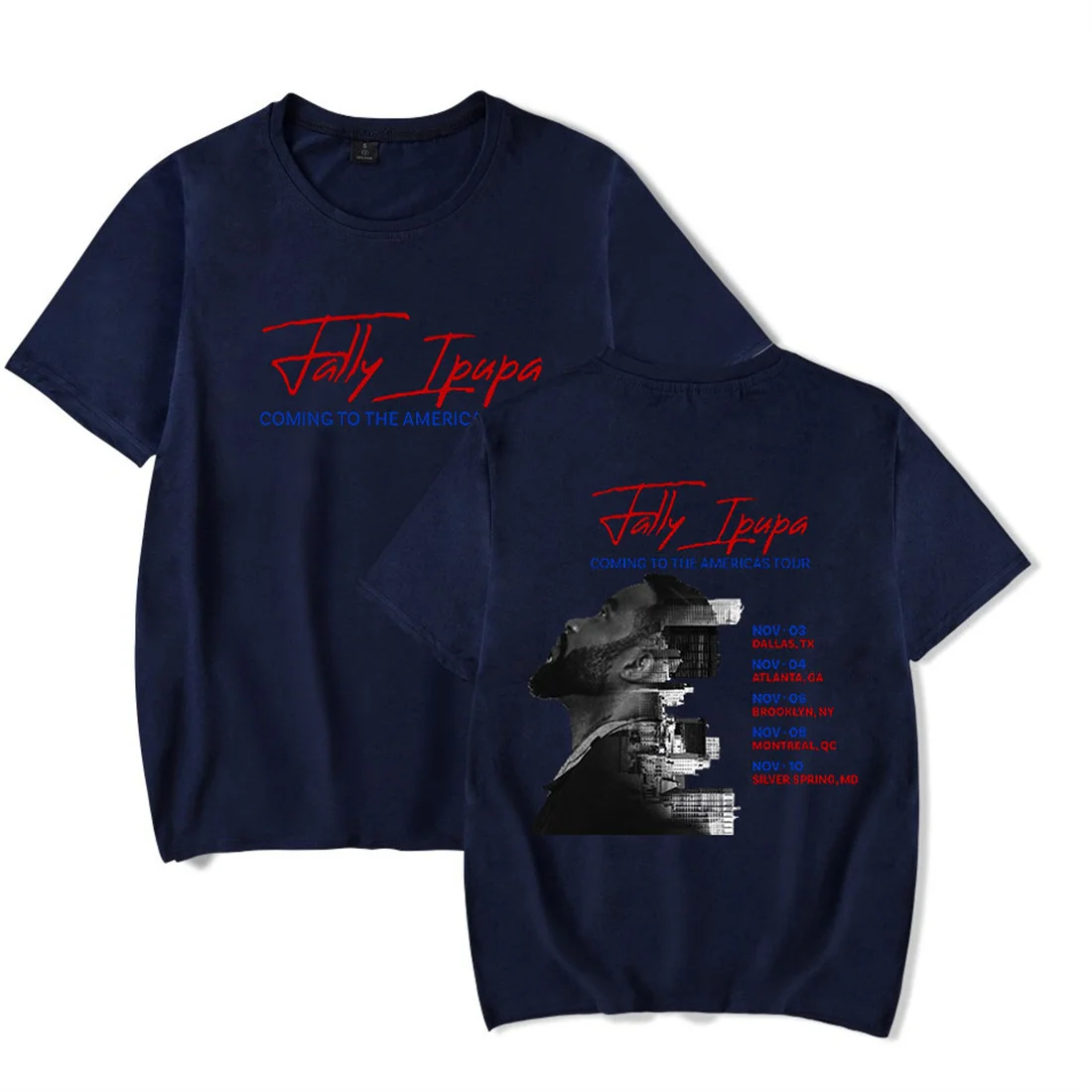 فالي إيبوبا قادم إلى جولة الأمريكتين تي شيرت عادية كم قصير الرجال النساء تي شيرت موضة Crewneck بلايز الهيب هوب قميص