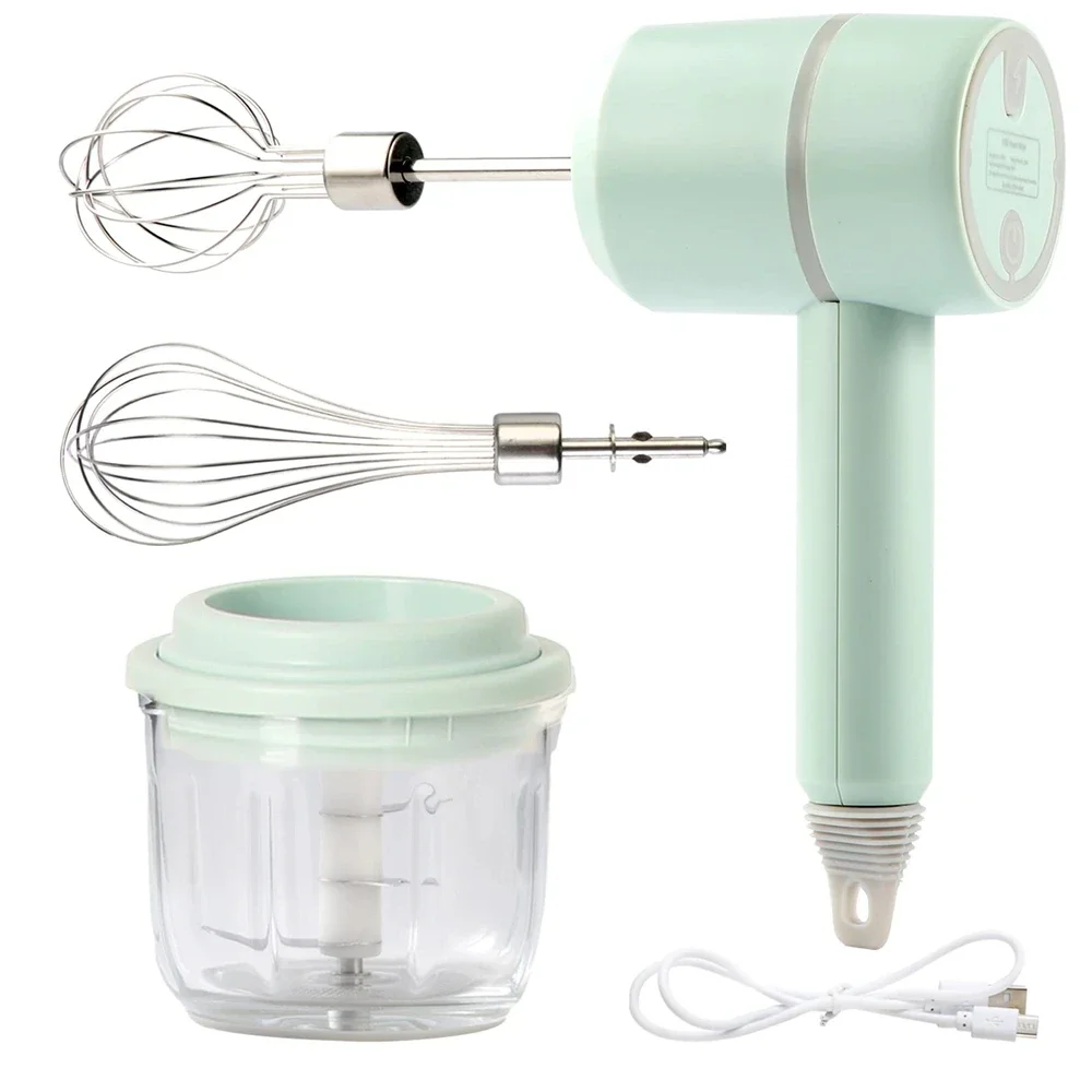 

Portable Blender Mixer Kitchen Tools Hand Mixer Electric Food processors set milk frother Egg Beater Cake Baking kneading mixer