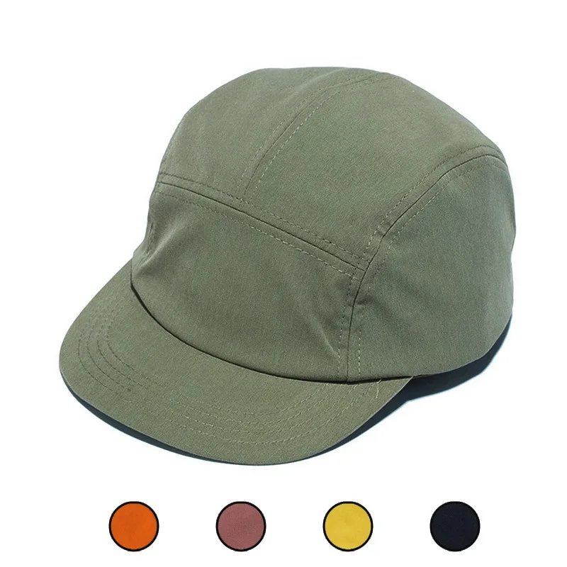 VACIGODEN Ladies 5 Panels Cap Short Brim Baseball Hat Women Flat Bill Camping Gorras Colorful Low Crown Classic Gorros