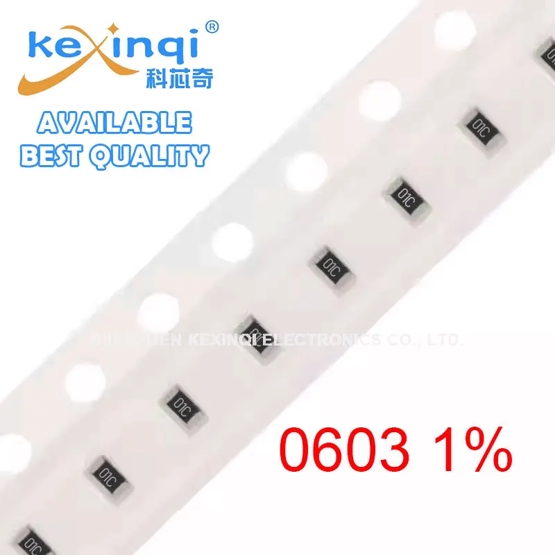 

100pcs 0603 1% SMD Resistor 0R ~ 10M 1/10W 0.1 0.22 10 100 150 220 330 Ohm 1K 2.2K 10K 100K 0.1R 1R 10R 100R 150R 220R 330R 1M