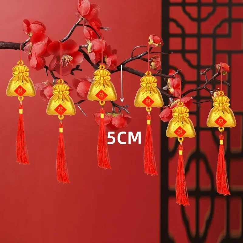 

12PCS Chinese Knot Tassel Year of Snake Pendant FengShui Coins Charms Car Hanging Pendant for Fortune Wealth Success Home Decor