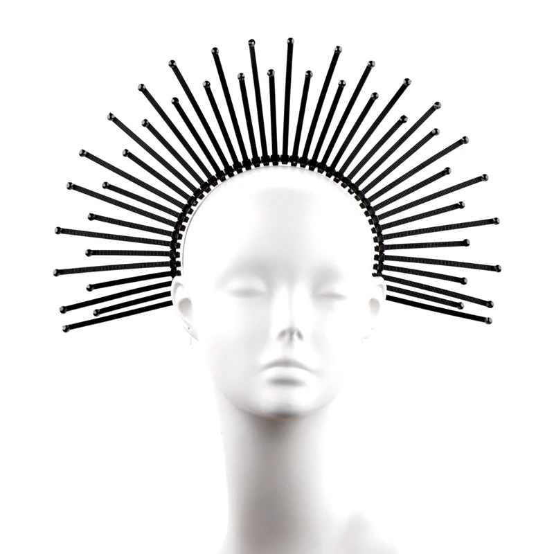 

Original new European and American Madonna halo headband crown headdress women's fashion catwalk headband accessories dancer