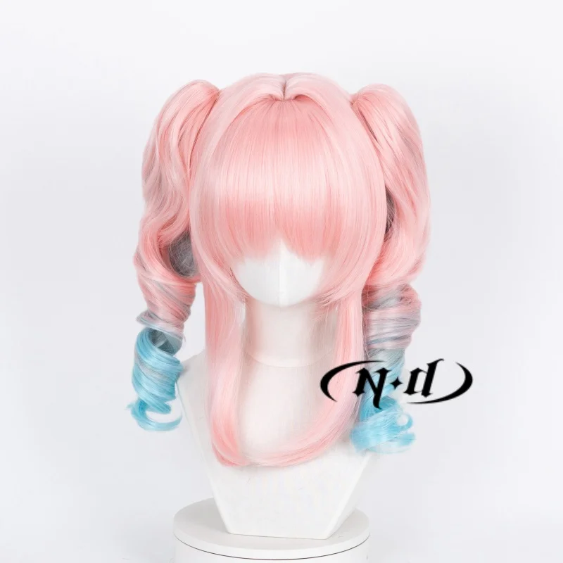 Parrucche Cosplay ND Hyacine Honkai Star Rail Gioco Cos Parrucca di capelli rosa per Comic Con Coser Costume Festa a tema Sintetico resistente al calore