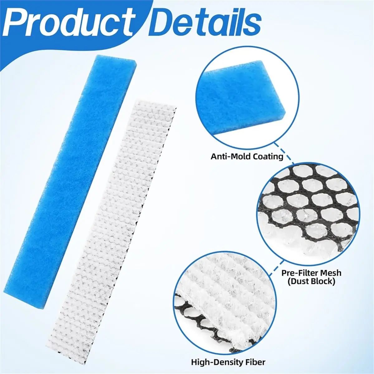 

8 Pcs Mini Split Filter Air Filter Replacement for General -FA16 -FA16-2Direct