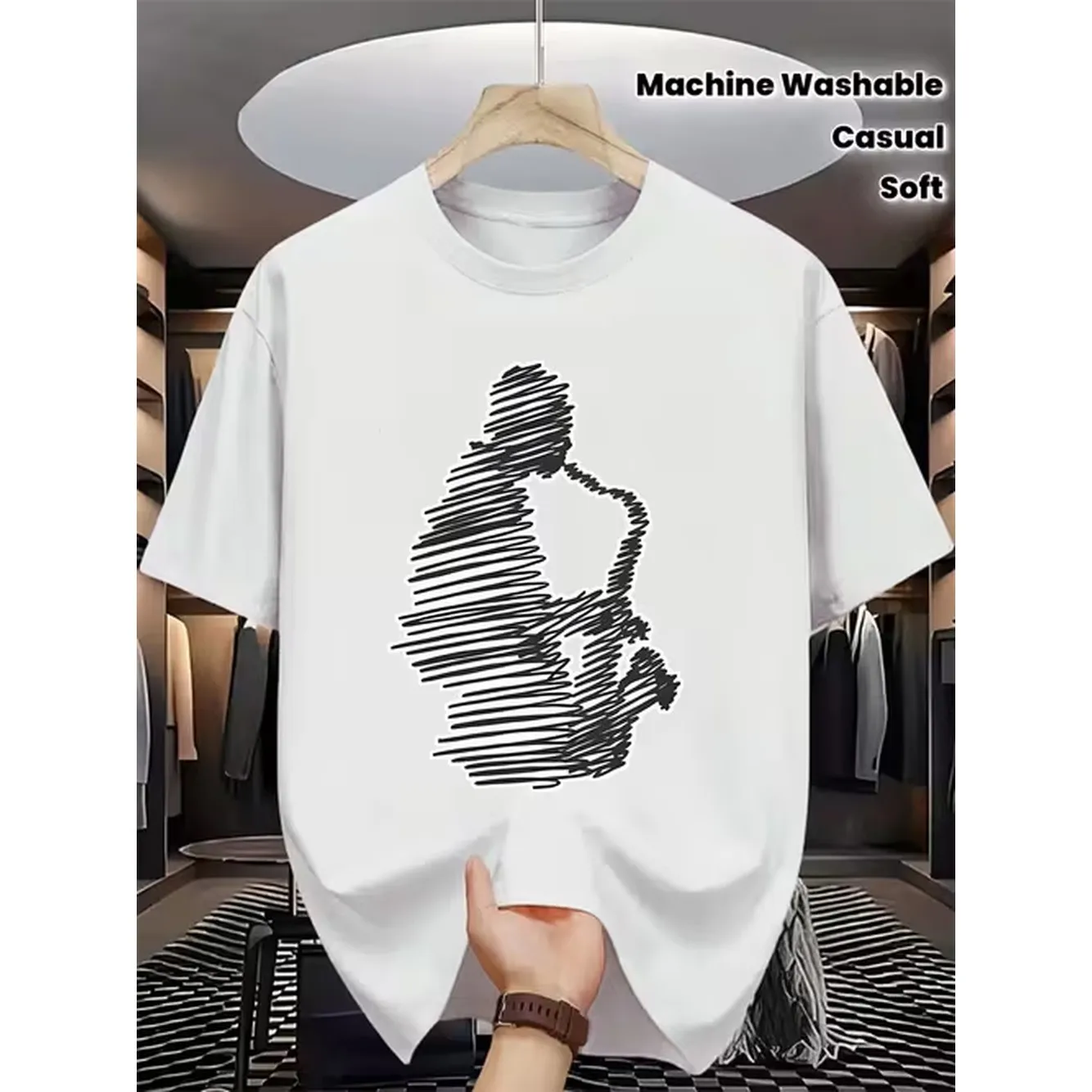 Womens Graphic T Shirt Music T Shirt Soft And Breathable Casual Wear Machine Washable Short Sleeve Crew Neck Suitable For Musicians And Band