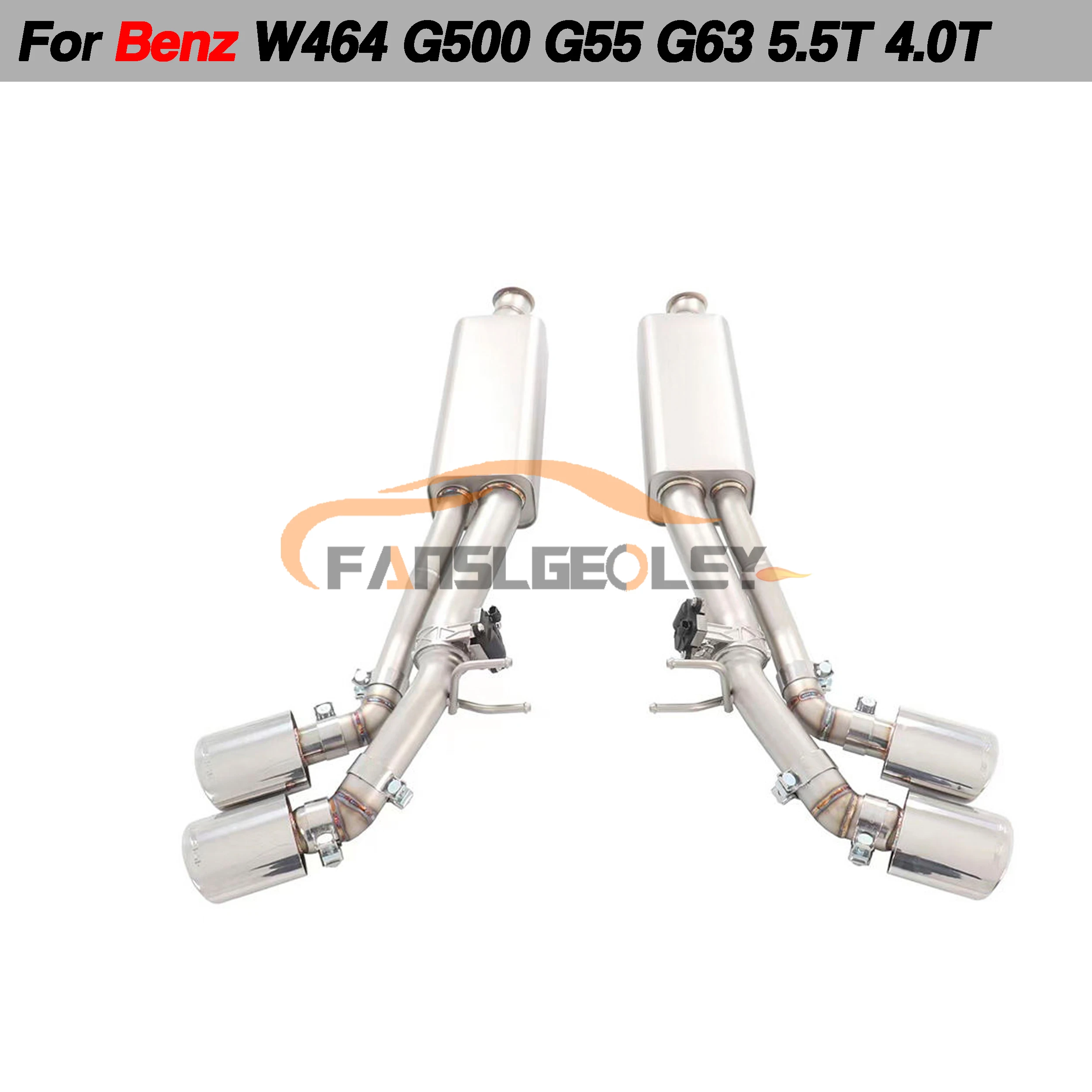 For Mercedes Benz W464 G500 Performance Catback Exhaust System Valve With Muffler Pipes Tuning exhaust assembly