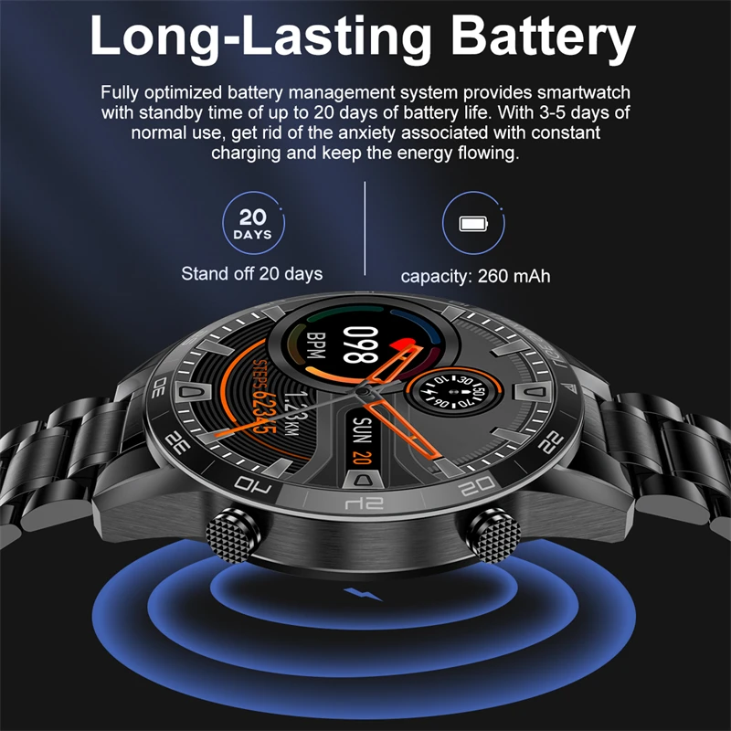 LIGE Neue BW0189 PRO Smart Uhr Männer Bluetooth Anruf Uhr IP67 Wasserdichte Sport Fitness Uhr Für Android IOS Männer Smart uhr