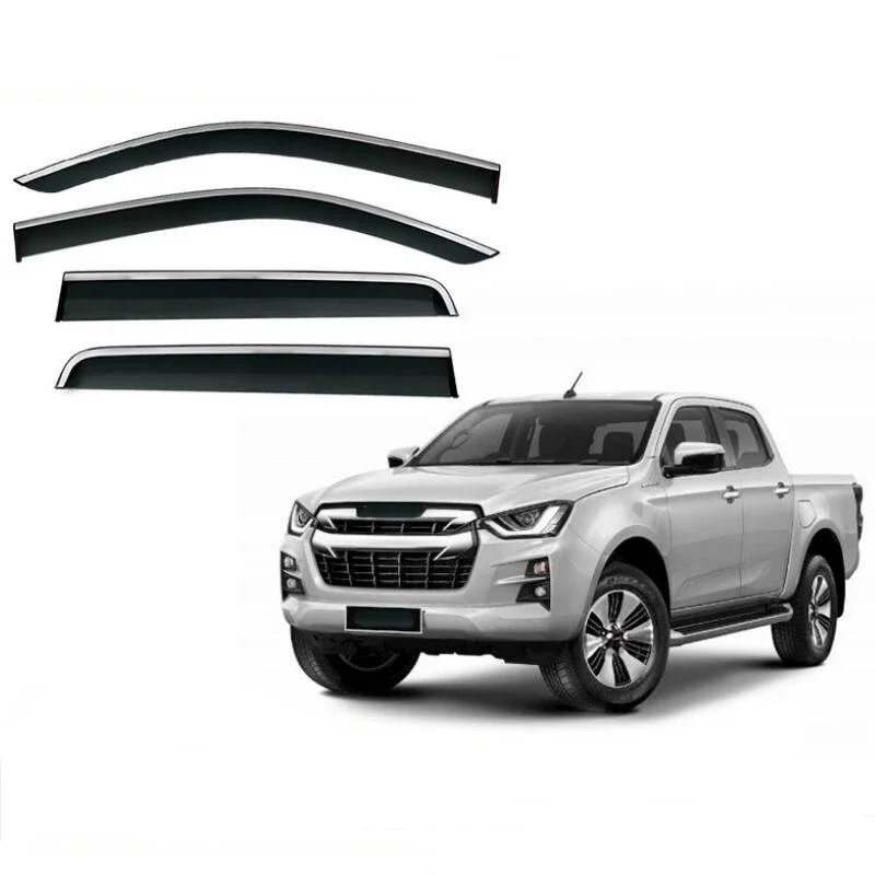 

Side Window Deflector Weather Shield Window Visor Rain Eyebrow Shelter For Isuzu D-Max 2002 2003 2004 2005 2006 2007 2008 -2023