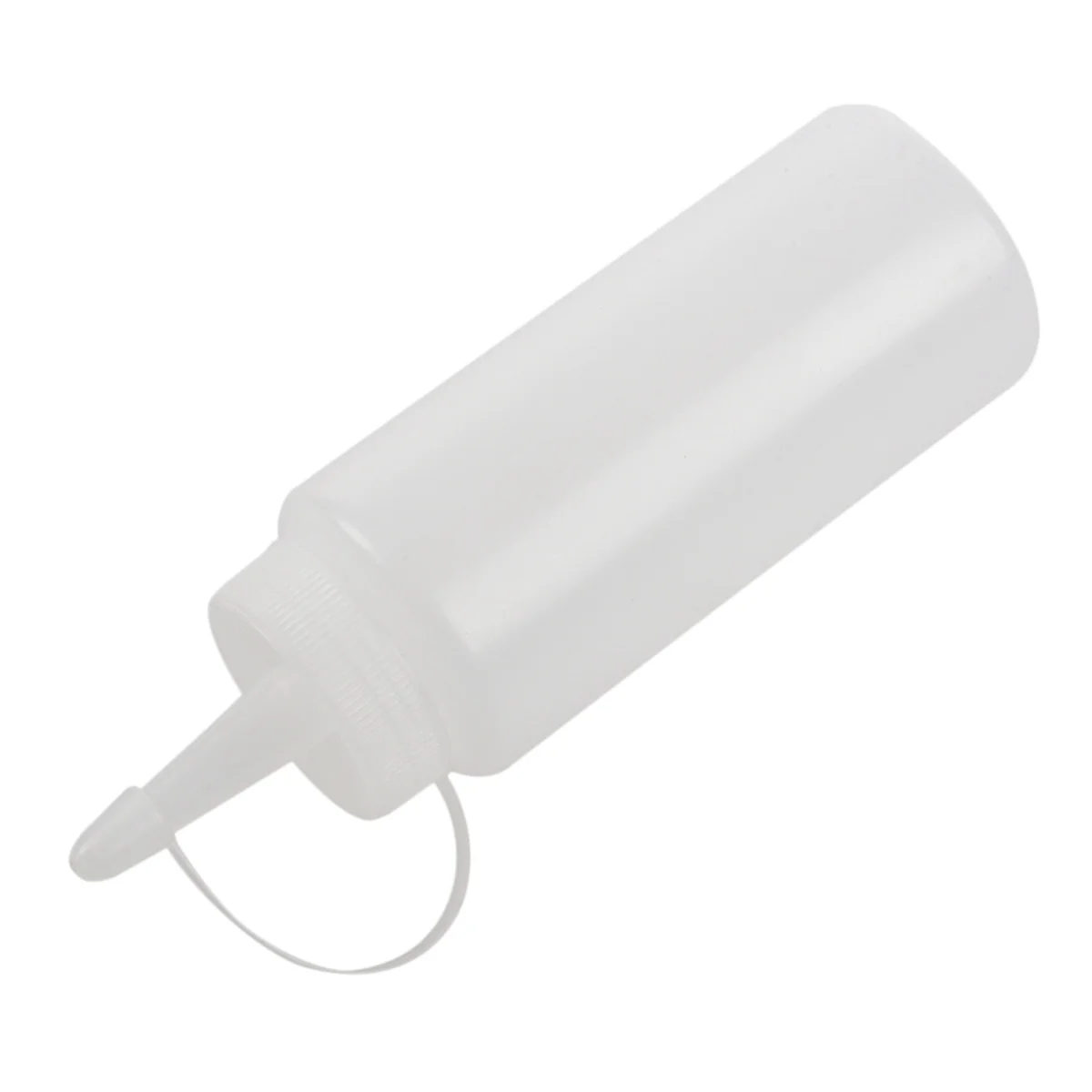 Dispensador de condimentos de plástico, botella exprimible, Ketchup, salsa de mostaza, Blanco claro, 6Oz