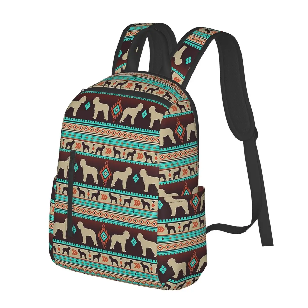 

Boho Dogs Lagotto Romagnolo Студенческий рюкзак на закате, школьная сумка, походный дорожный рюкзак для мужчин и женщин, модная сумка для книг, сумки на плечо