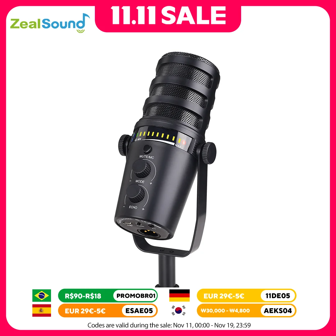 

Haomuren Professional Dynamic Microphone,USB XLR Podcast PC Microphone for Recording Streaming Gaming Vocals Laptop Desktop MU7