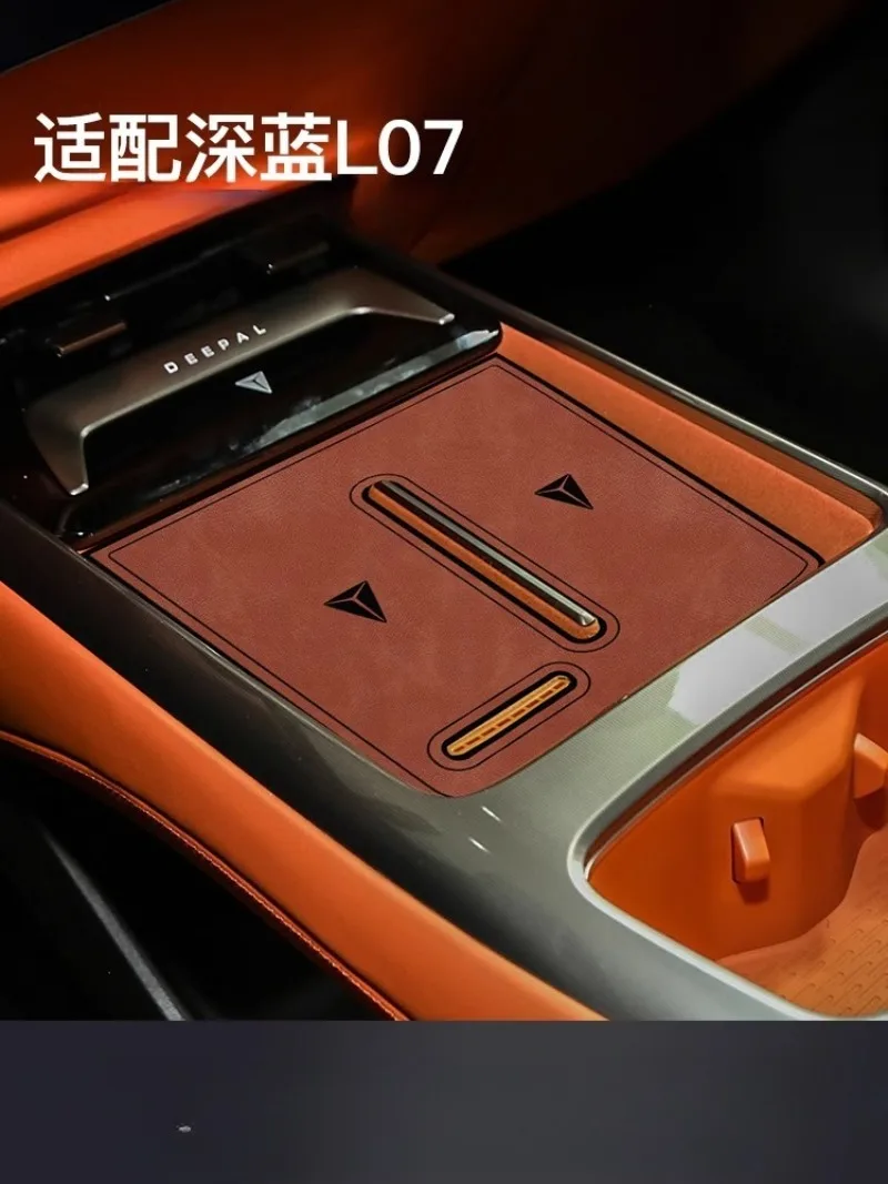 

Car Door Slot Mat for Changan Deepal L07 Leather Car Gate Groove Pad Console Cup Holder Coaster