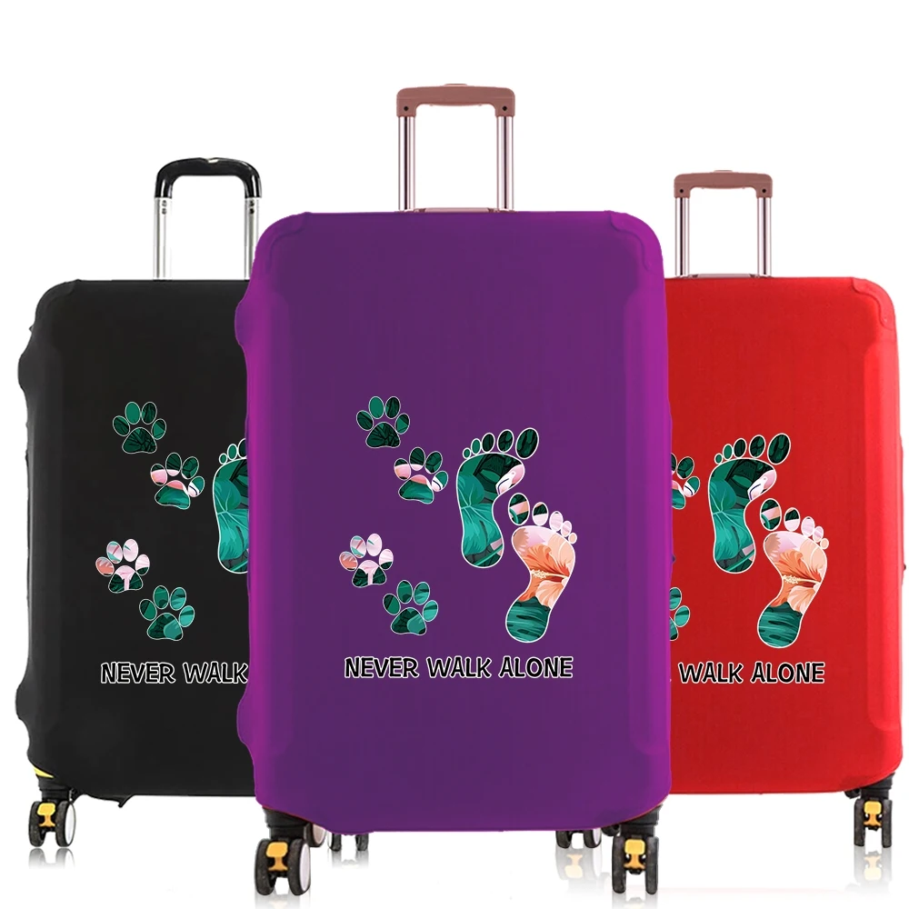 Luggage Dust Cover High Elastic Baggage Protective Case Trolley cover Apply to18-30 Travel Accessories Footprints pattern series