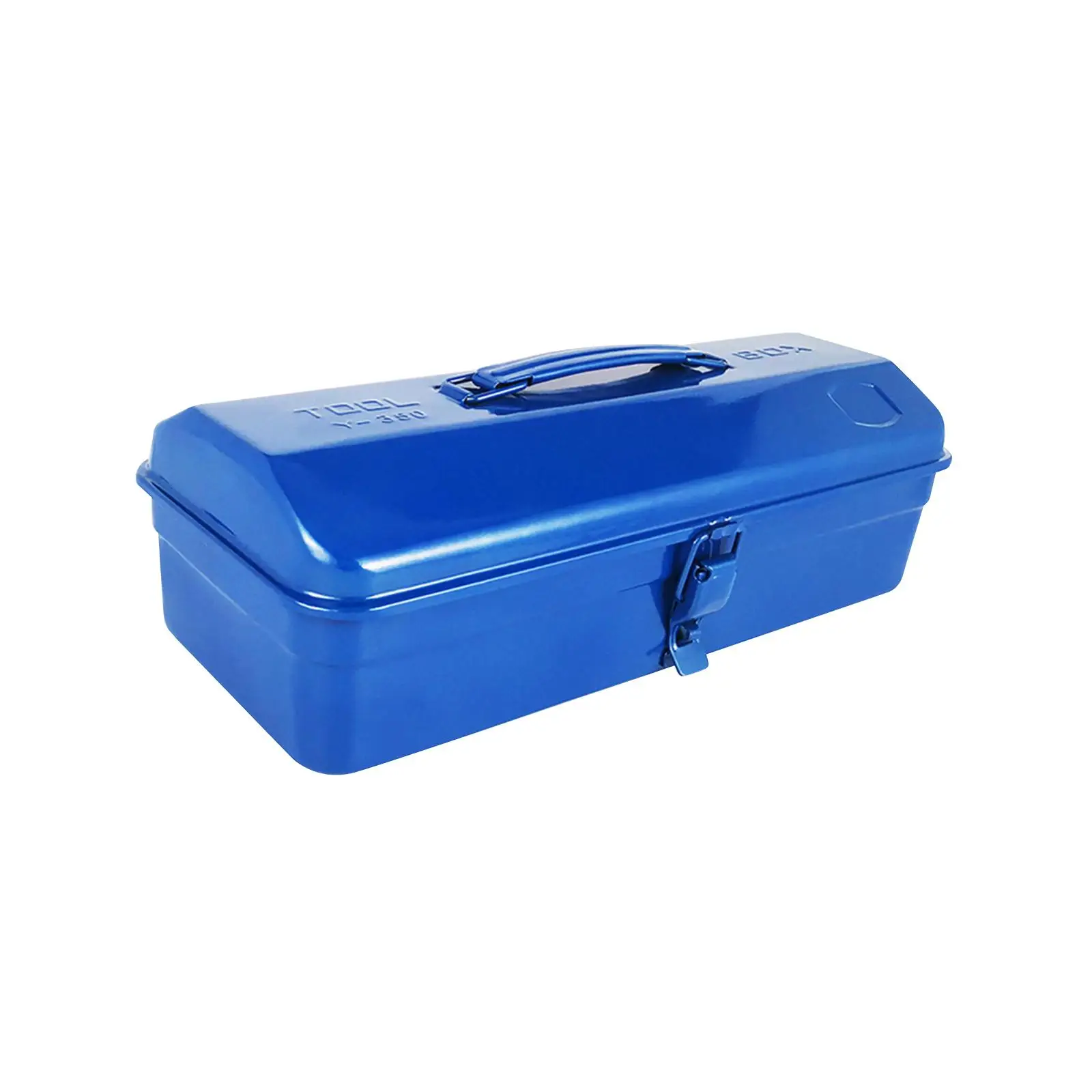 15inch Auto Repair Tool Metal Tool Box Organizer with Handle with Latch for Household Homeowner
