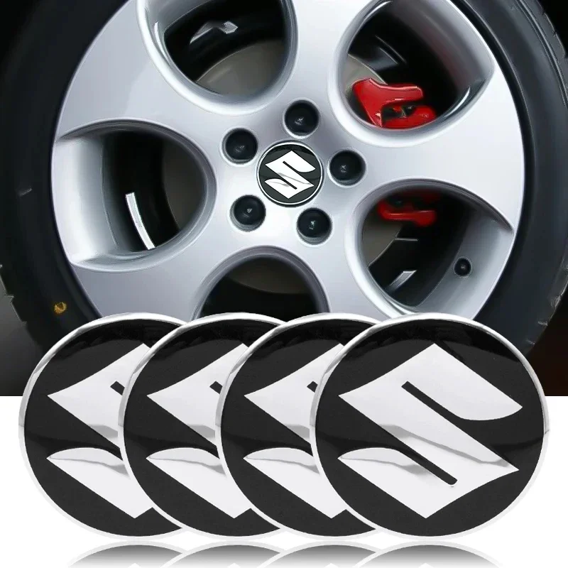 1pcs 56mm Wheel Hub Caps Sticker Car Emblem Badge Decoration for Suzukis motorcycle Stickers Car Decor