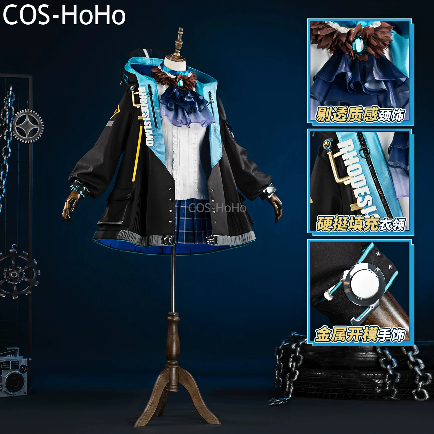 

COS-HoHo Arknights Amiya Original Skin Game Suit Lovely Uniform Cosplay Costume Halloween Carnival Party Role Play Outfit Women
