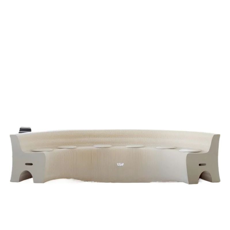 Creative folding sofa stool clothing store booth living room sofa chair organ kraft paper long strip special